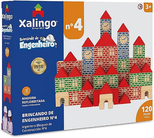 Brincando de Engenheiro Xalingo 120 Peças