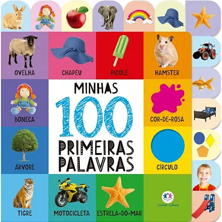 Livro Minhas 100 Primeiras Palavras Infantil