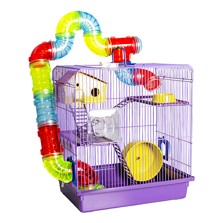 GAIOLA TUBO SUPER LUXO 3 ANDARES