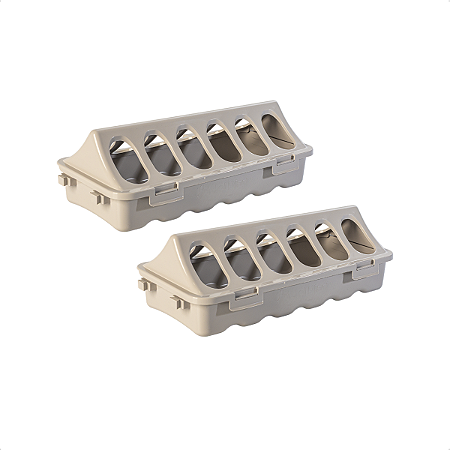 COMEDOURO PARA CODORNAS COM 12 FUROS