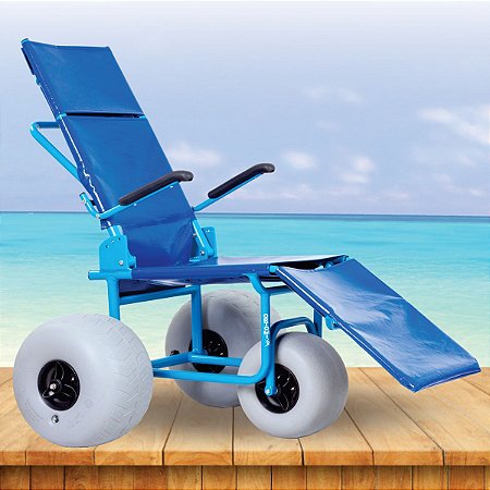 Cadeira de Rodas RECREIO para uso em Piscinas e Praias