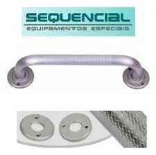 Barra de Apoio para Banheiro Alumínio Anodizado 60 cm Sequencial