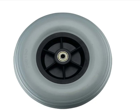 Roda e Pneu Aro 8 Polegadas Maciça 200x50 Cadeira de Rodas D400 Dellamed