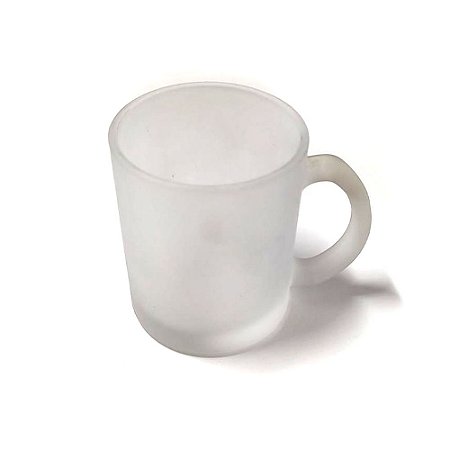 Caneca De Vidro Jateada Para Sublimação 325ml