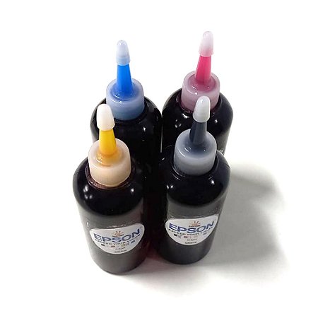 Kit 4 Tintas Corante Mizink Para Impressora Epson Jato de Tinta