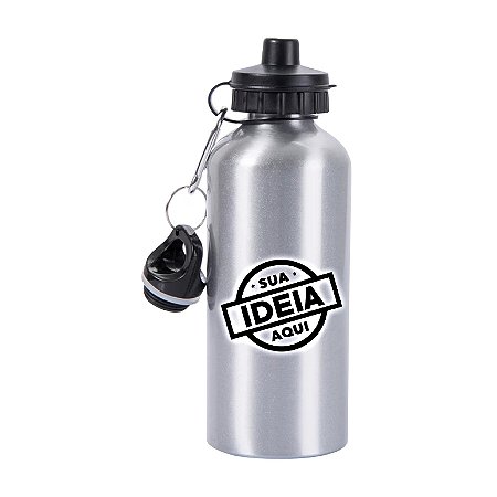Garrafa Squezze 600ml personalizada com a sua ideia, logo, foto, tema, frase, nome...