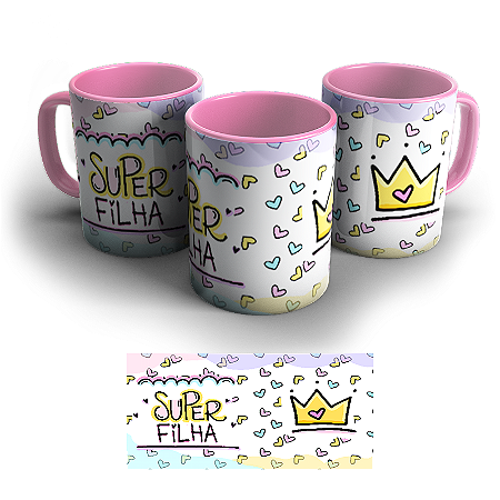 CANECA SUPER FAMÍLIA PRSOALIZADA ROSA