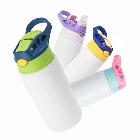 Garrafa Squeeze 500ml Bico de Silicone Para Sublimação.