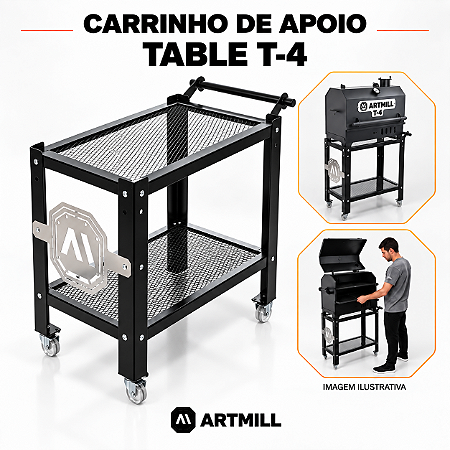 Carrinho de Apoio para Table Pit T-4 – ArtMill