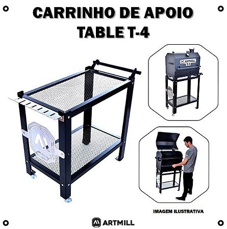 Carrinho Apoio - Table Pit T4