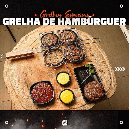 Grelha INOX para Hamburguer