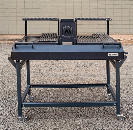 Parrilla 1300 – Churrasqueira Profissional com Firebox e 4 Grelhas