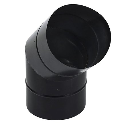 Cotovelo Galvanizado 8" Eletrostatica Preto 45º