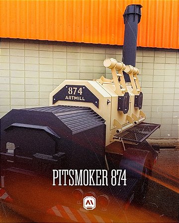 PitSmoker 874 Carretinha – Defumador Profissional ArtMill