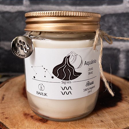 Vela Aromática - Signo Aquário