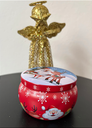 Vela na lata edição especial Natal - Papai Noel
