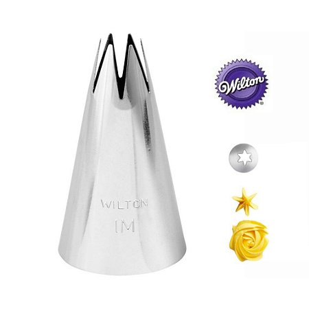 Wilton Bico 1M de Confeitar Pitanga Aberta de Inox