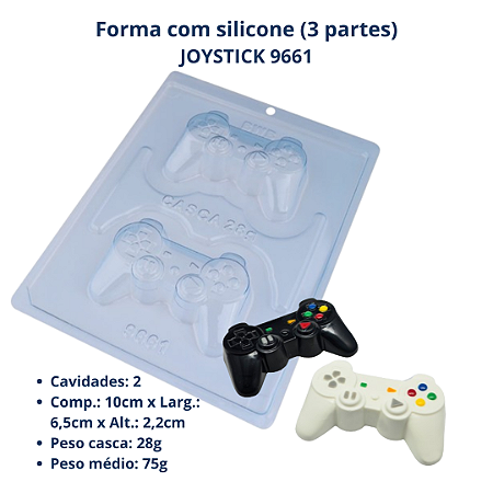Forma para Chocolate Joystick 28g  9661 (3 Partes"c/ silicone") - BWB Embalagens