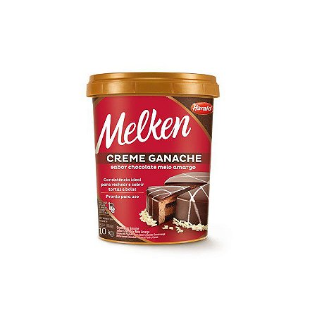 Harald Melken Creme Ganache Chocolate Meio Amargo 1,0kg