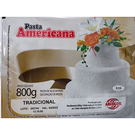 Pasta americana tradicional 800g  Arcolor