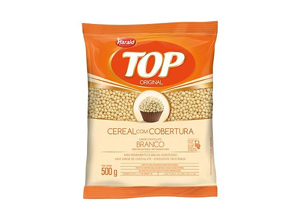 Cereal Ball sabor Chocolate Branco Top 500 g - Harald