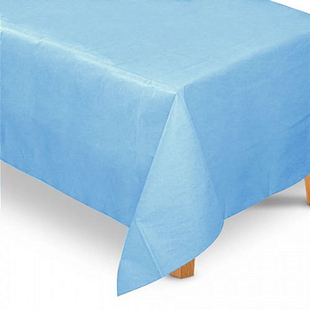 Toalha de mesa Azul Claro TNT  1,40 x 2,20 Retangular c/ 01 unid - Best Fest