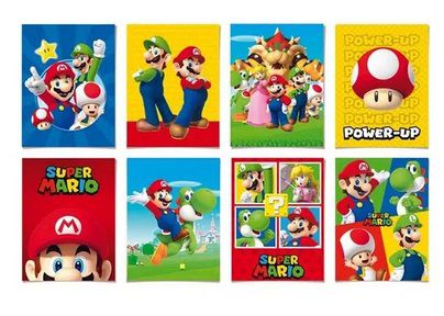 Cartaz Decorativo Super Mario c/ 08 unids - Cromus