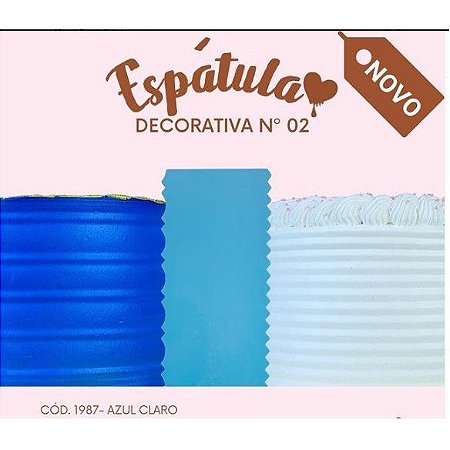 Espátula Decorativa n° 02 c/ 01 peça Azul ref 1987 - Dolcelina