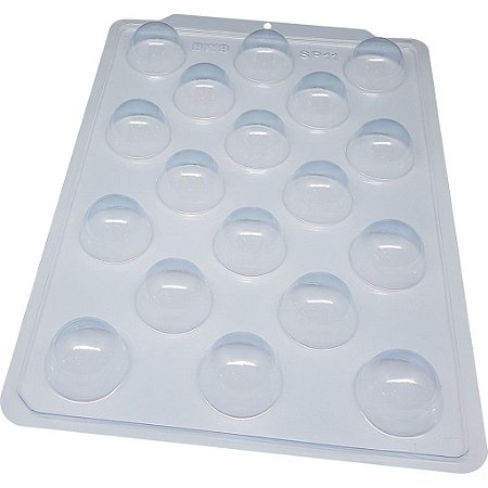 BWB Forma para chocolate Bombom Grande  (Acetato SemiProfissional) cod 3510 SP 11