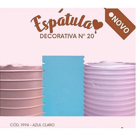 Espátula Decorativa n° 20 c/ 01 peça Azul ref 1994 – Dolcelina