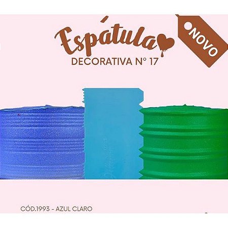 Espátula Decorativa n° 17 c/ 01 peça Azul ref 1993 – Dolcelina