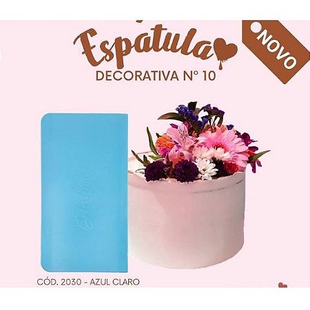 Espátula Decorativa n° 10 c/ 01 peça Azul ref 2030 – Dolcelina