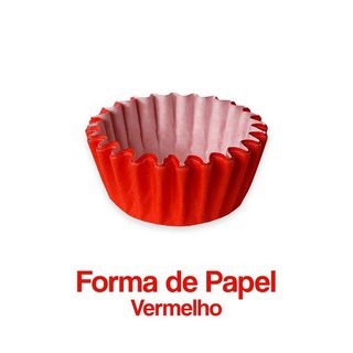 Forminha de Papel n° 04 Vermelho c/ 100 unids para Doces (SDF) - Plac