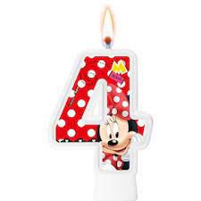 Vela de Aniversário Minnie N° 4 - Regina