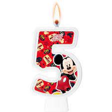 Vela de Aniversário Mickey Clássico N° 5 - Regina