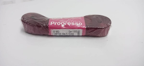 Fita de Cetim Marsala CF003 1355 10m x 15mm - Progresso