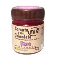 Corante para chocolate Rosa 12g c/ 01 unid - Mix