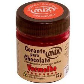 Corante para chocolate Vermelho 12g c/ 01 unid - Mix - D.Ferreira Casa de  Doces