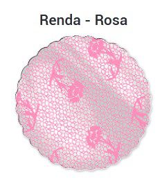 Fundo Decorado 9 cm Rosa c/ 100 unids - Aia Embalagens