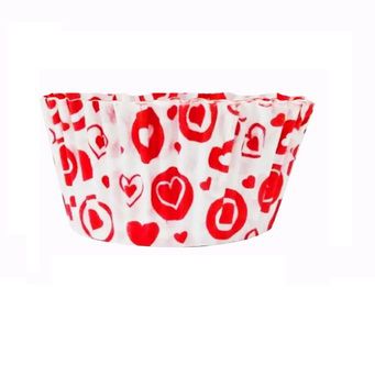 Forminha para Cupcake Coração Vermelho c/ 45 unids - Flip