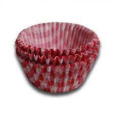 Forminha para Cupcake Xadrez Vermelho c/ 45 unids - Flip