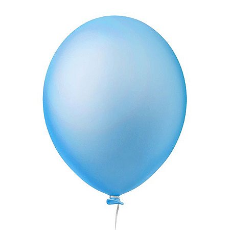 Balão Neon Azul 9" Pol c/ 30 unids - Happy Day