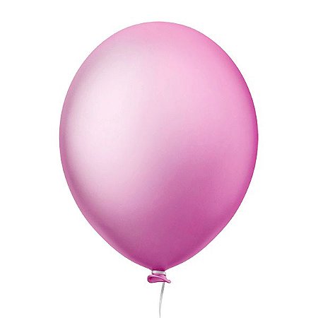 Balão Neon Rosa 9" Pol c/ 30 unids - Happy Day