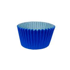 Forminha para Cupcake Mini Azul Escuro c/ 45 unids ( 4cm x 2cm) - Flip