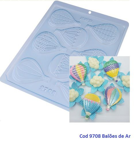 Forma para Chocolate Balões de Ar (Acetato Pequeno) Cod 9708 - BWB Embalagens