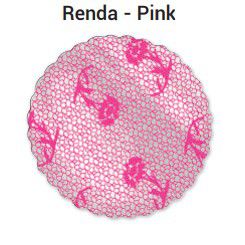Fundo Decorado Pink 7cm c/ 100 unids para forminha - Aia Embalagens