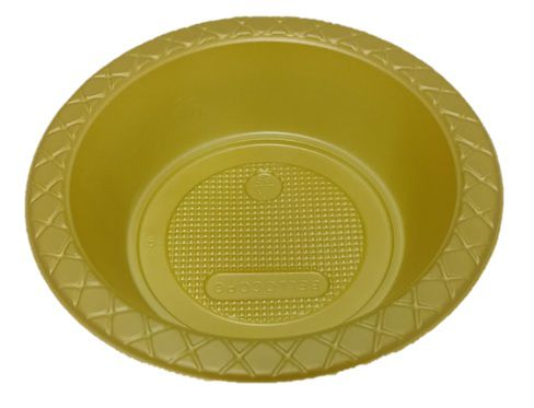 Prato Fundo Cumbuca Dourado 12cm c/ 10 unids - Bello Festas
