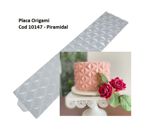 Placa Textura Origami Cod 10147 - Piramidal -  BWB