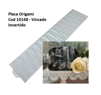 Placa Textura Origami Cod 10148 - Vincado Invertido -  BWB