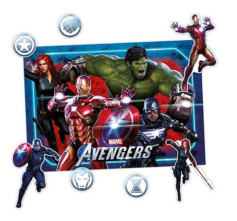Kit Decorativo Avengers Gamer Verse (Vingadores) - Regina